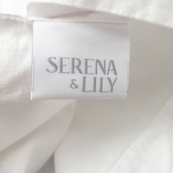 Serena & Lilly Set of 2 TWO Standard Pillow Shams Pillowcase Purple Border - Picture 3 of 5